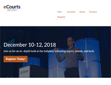 Tablet Screenshot of e-courts.org