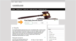 Desktop Screenshot of e-courts.com